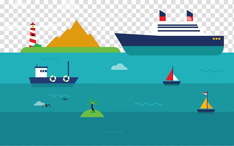 Graphic design Transport Cargo ship, Sea transport transparent background PNG clipart