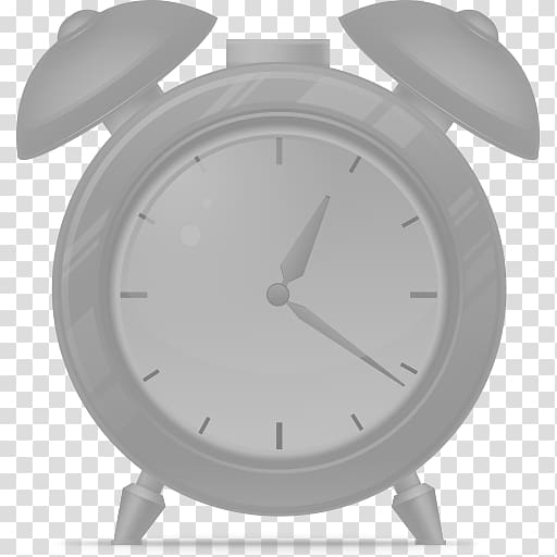 white alarm clock , alarm clock home accessories, Alarm clock disabled transparent background PNG clipart