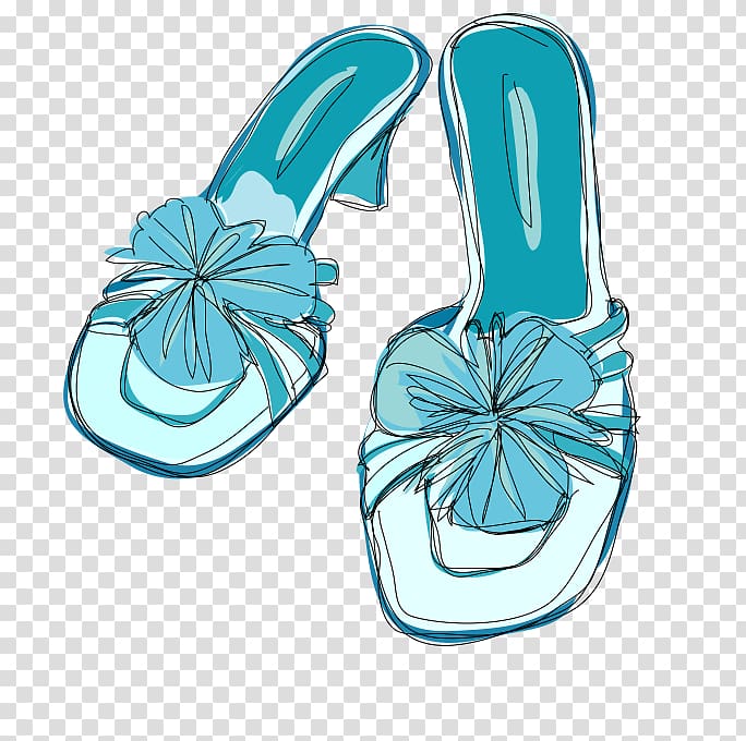 Flip-flops Slipper Shoe Sandal, Frozen heels child transparent background PNG clipart