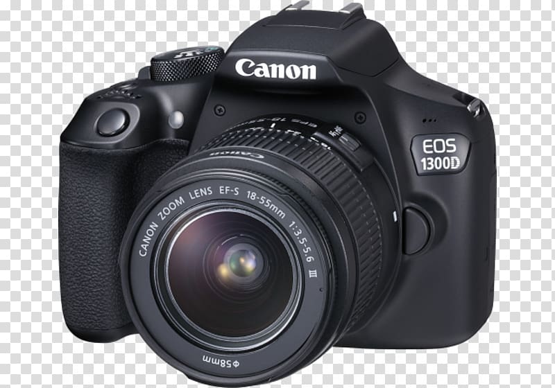 Canon EOS 1300D Canon EOS 500D Canon EOS 300D Digital SLR, canon dslr transparent background PNG clipart