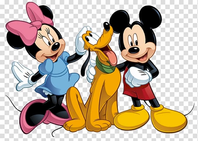 Mickey Mouse Minnie Mouse Daisy Duck Pluto Donald Duck, mickey mouse transparent background PNG clipart