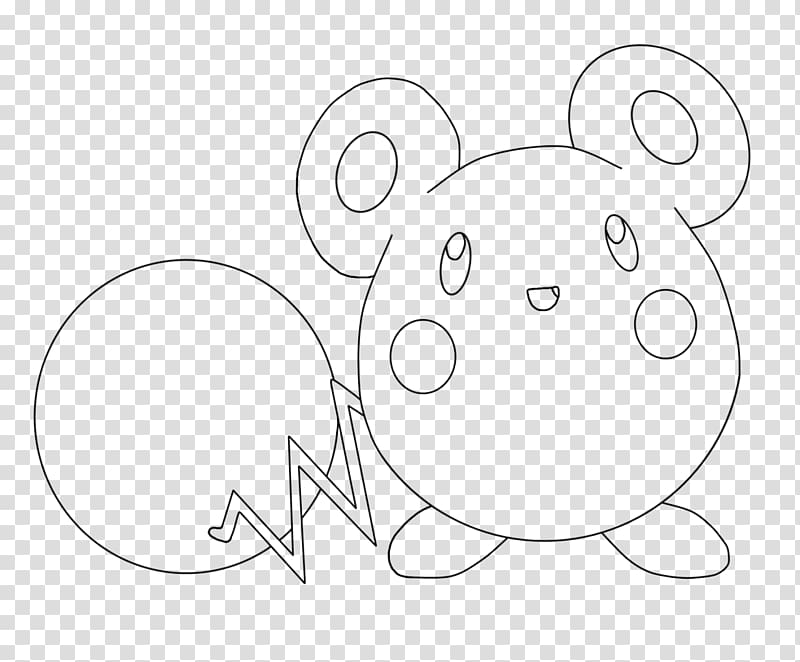 Line art Drawing Azurill , lineart anime transparent background PNG clipart