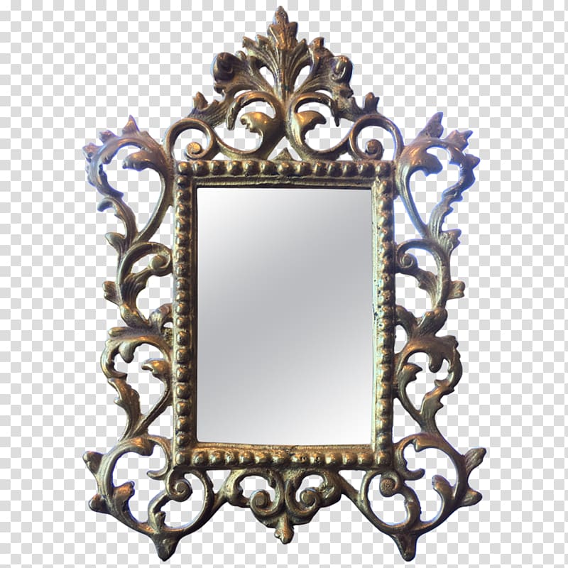 Mirror Rococo Frames, furniture accessories transparent background PNG clipart