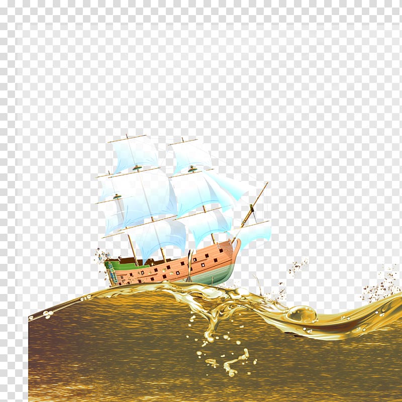 Caravel Dromon Fluyt , Smooth sailing transparent background PNG clipart