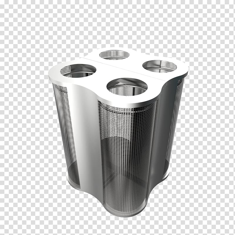 Recycling bin Rubbish Bins & Waste Paper Baskets Waste sorting Stainless steel, steel mesh transparent background PNG clipart