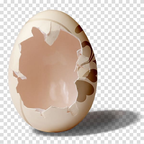 Cracked egg, Easter egg Chicken egg, Broken egg shell transparent ...
