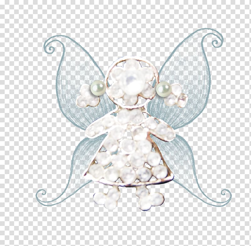 Body piercing jewellery Character Fiction Human body, Decorative Wings Children transparent background PNG clipart