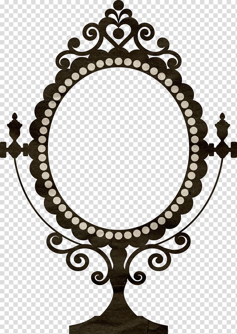 Wall decal Vintage clothing Mirror frame Decorative arts, mirror transparent background PNG clipart