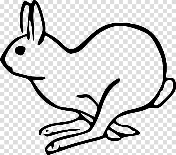 European hare Rabbit , Hopped transparent background PNG clipart