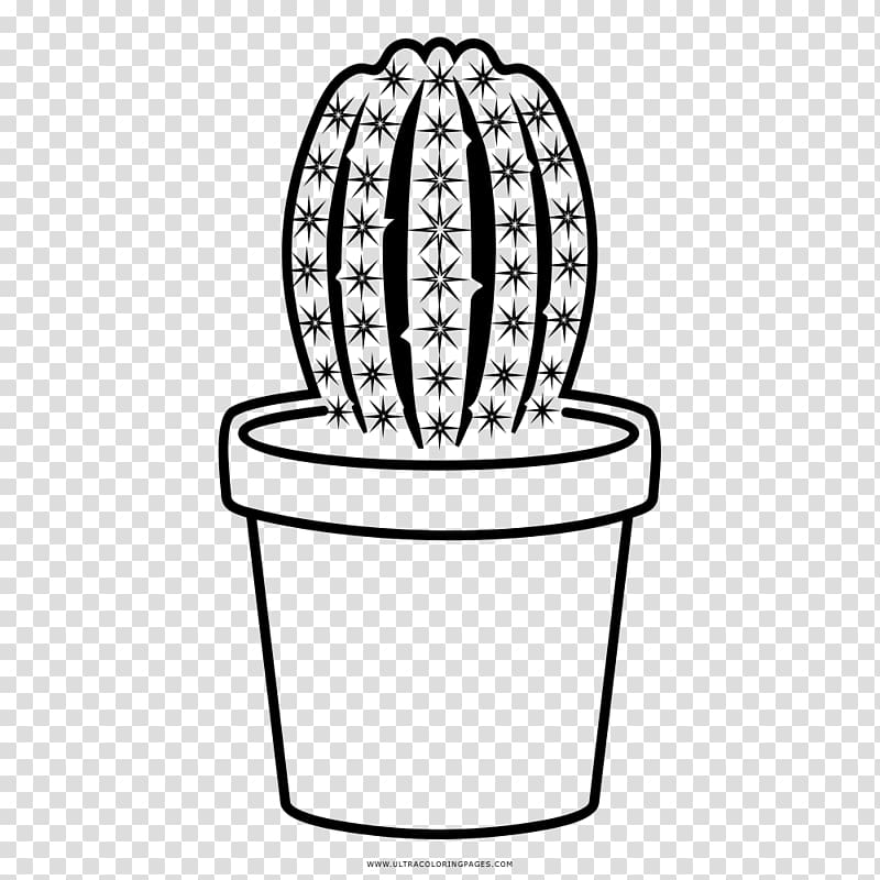 Cactaceae Drawing Prickly pear Coloring book, cacto transparent background PNG clipart