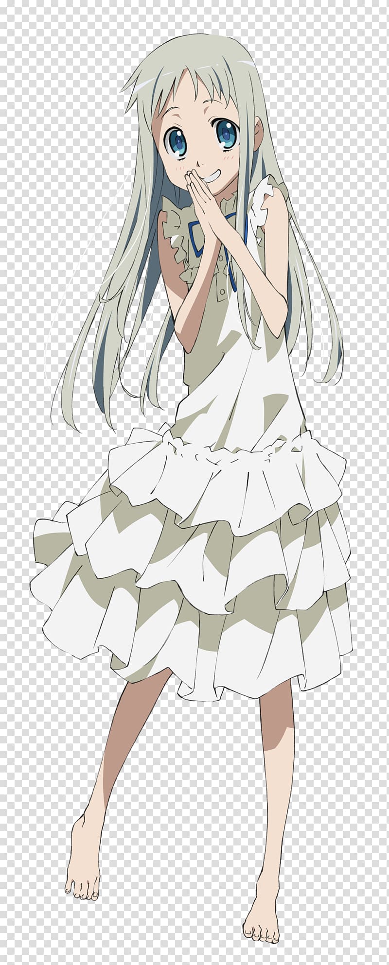 Naruko Anjou Meiko Honma Anime Menma Character, Anime transparent background PNG clipart