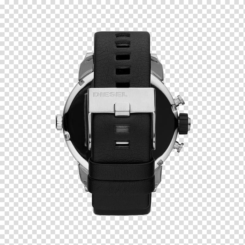 Watch Chronograph Diesel Strap Leather, watch transparent background PNG clipart