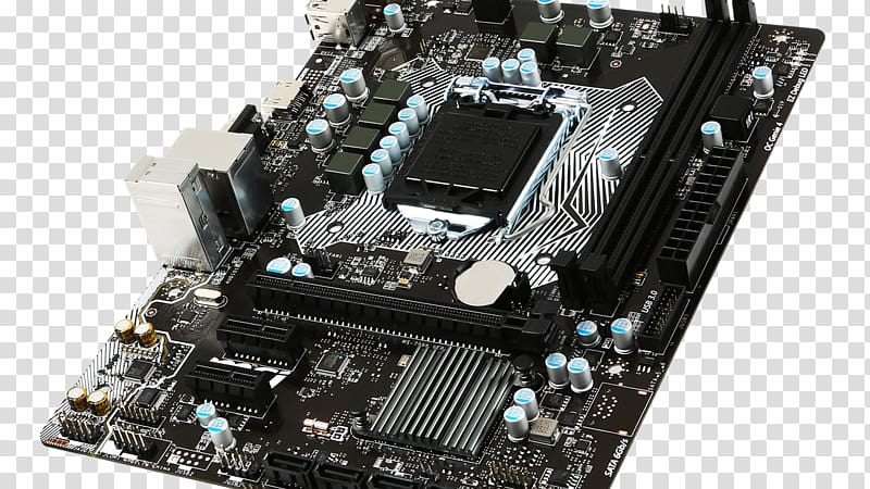 Intel LGA 1151 DDR4 SDRAM Motherboard microATX, mainboard motherboard definition transparent background PNG clipart