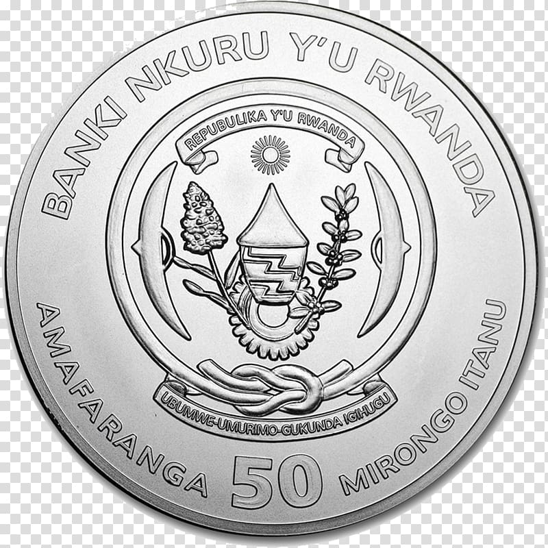 Rwanda Silver coin Ounce Silver coin, lunar new year 2018 transparent background PNG clipart