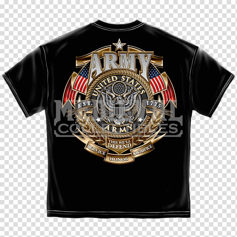 T-shirt United States Marine Corps Badge Army, T-shirt transparent background PNG clipart