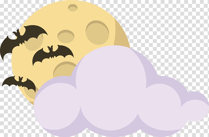 , Halloween night bat transparent background PNG clipart