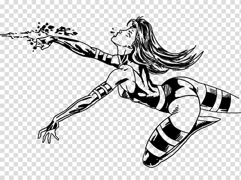 Psylocke X-Men: Mutant Apocalypse Line art Sketch, others transparent background PNG clipart
