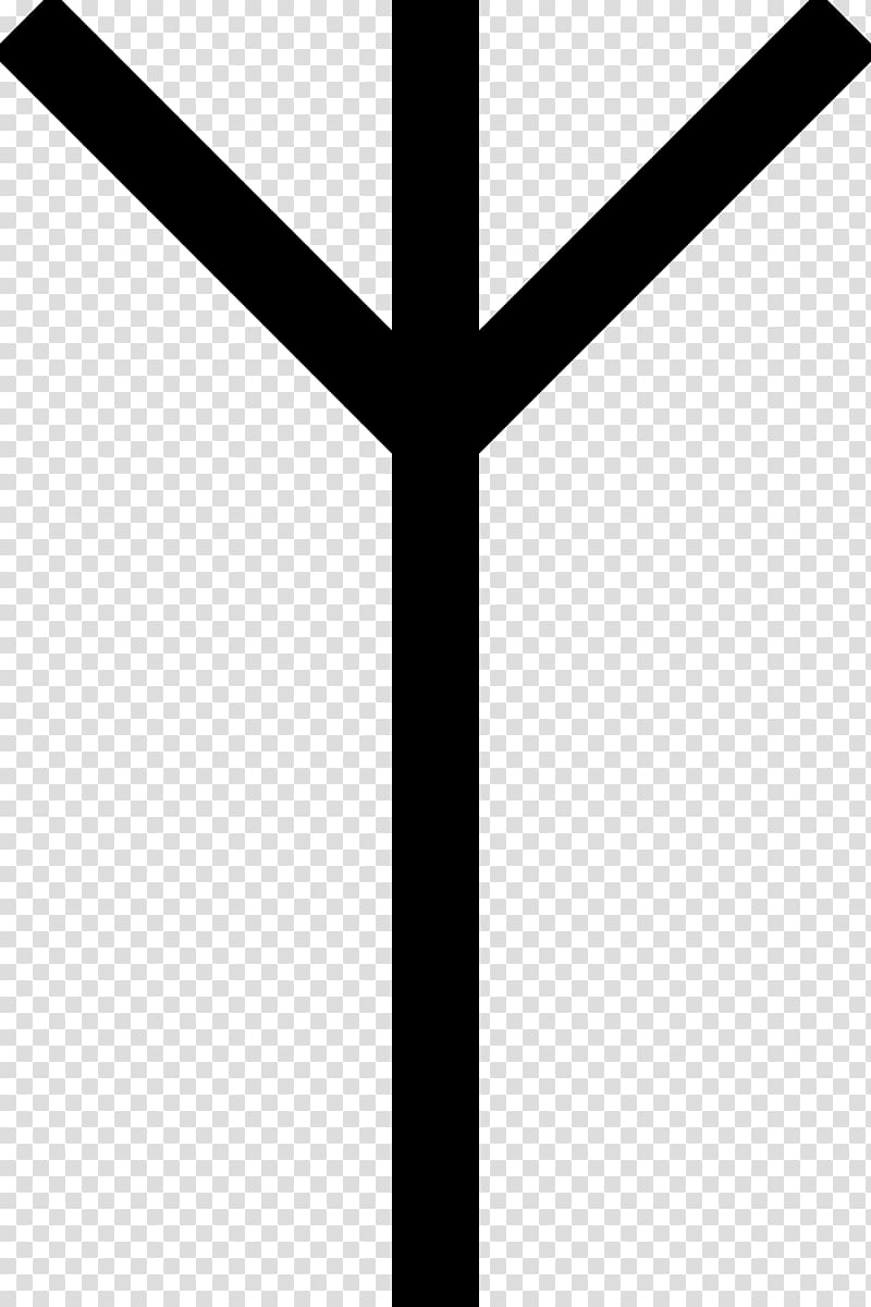 Algiz Runes Elder Futhark Symbol Fehu, symbol transparent background PNG clipart
