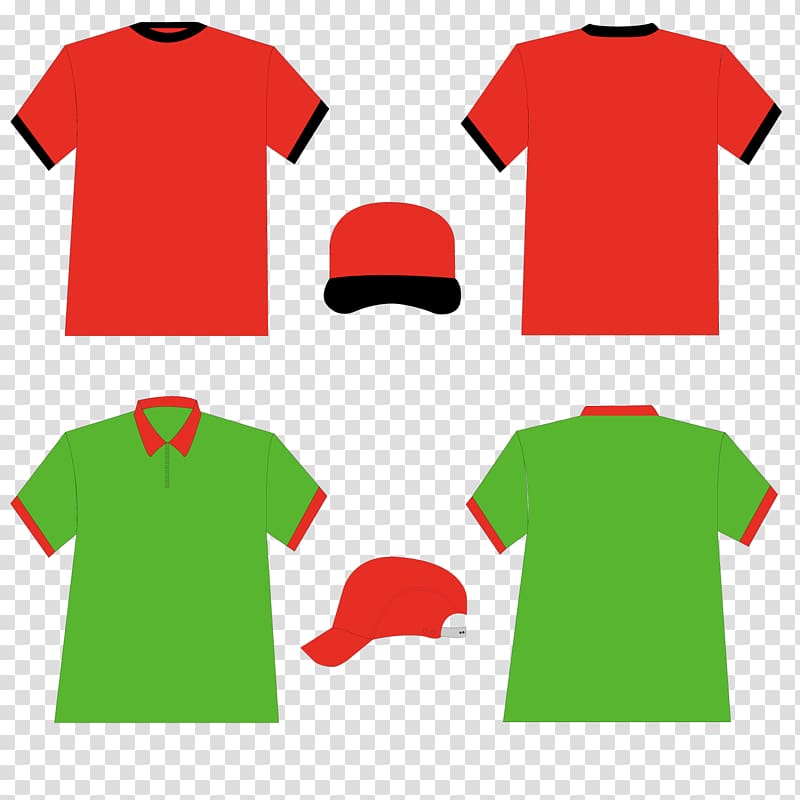 T-shirt Clothing Template Hat, Men and women uniforms and hats transparent background PNG clipart