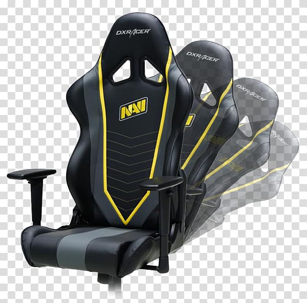 DXRacer Natus Vincere Gaming chair Ninjas in Pyjamas, chair transparent background PNG clipart