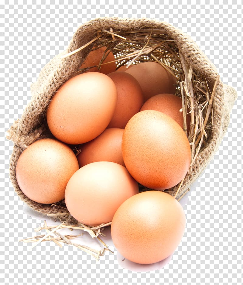 brown eggs in brown sack, Chicken Egg Euclidean , HD egg sacks transparent background PNG clipart