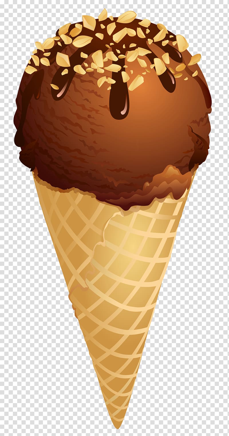 Ice cream cone Chocolate ice cream , Chocolate Ice Cream Cone , chocolate ice cream transparent background PNG clipart