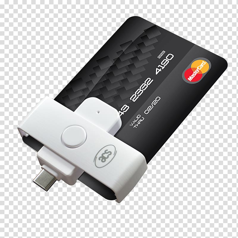 Contactless smart card Card reader PC/SC USB, USB transparent background PNG clipart