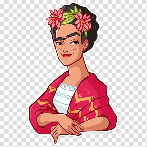 Frida Kahlo Telegram Sticker, others transparent background PNG clipart