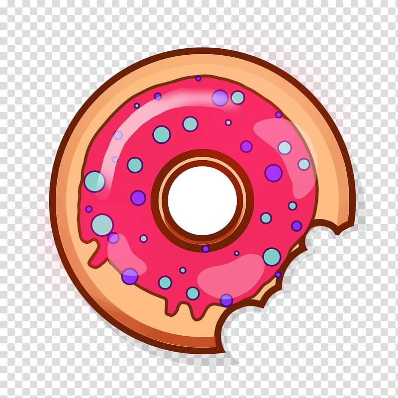 Doughnut T-shirt Baking Dessert, Bitten biscuit transparent background PNG clipart