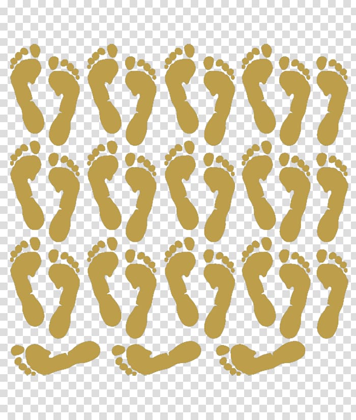 Foot Fingerprint Vetrofania Gold Display window, Natale Di Roma transparent background PNG clipart