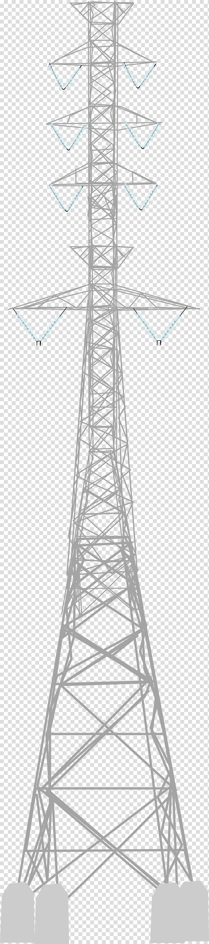 Transmission tower Electricity Drawing Public utility, design transparent background PNG clipart