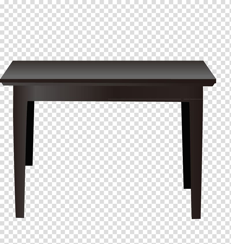 black table , Table Euclidean Matbord Vecteur, hand-painted wooden table transparent background PNG clipart