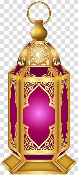gold and pink candle lantern illustration, Purple Lantern Diwali transparent background PNG clipart