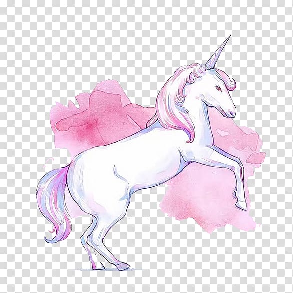 white and pink unicorn illustration, Invisible Pink Unicorn Horse, Pink Unicorn transparent background PNG clipart