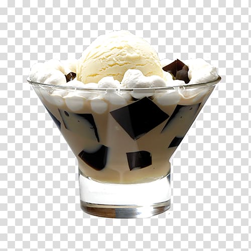 Sundae Chocolate ice cream Tempura Liqueur coffee, ice cream transparent background PNG clipart
