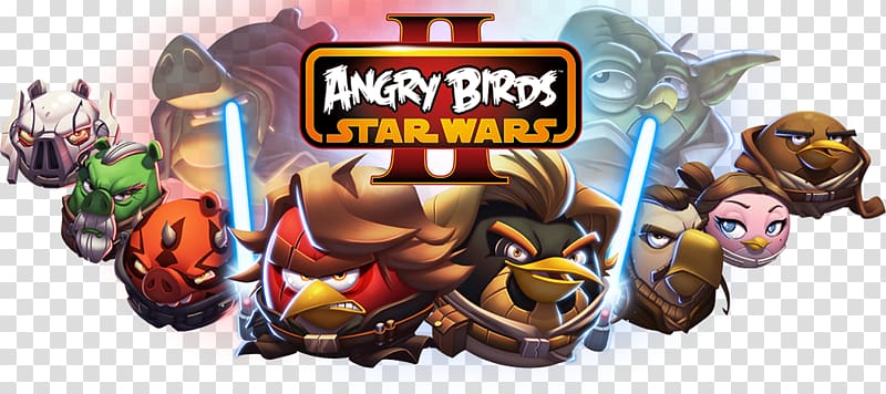 Angry Birds Star Wars II Mace Windu Anakin Skywalker Palpatine, Angry Birds Star Wars II transparent background PNG clipart