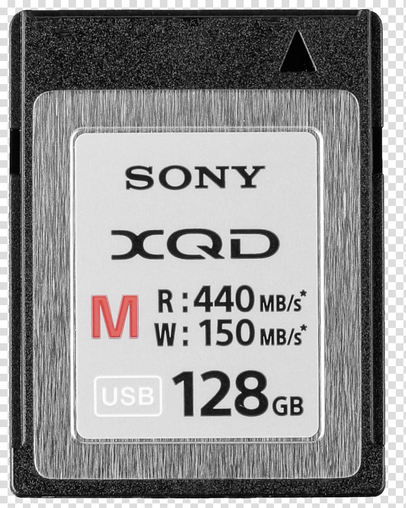 Flash Memory Cards XQD card Sony 128gb M Series XQD Memory Card Sony Corporation Computer data storage, memory card transparent background PNG clipart