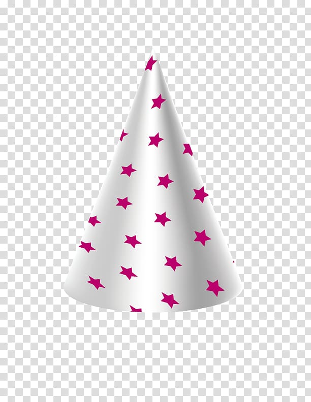 Hat Cone Christmas Designer, Pink star hat transparent background PNG clipart