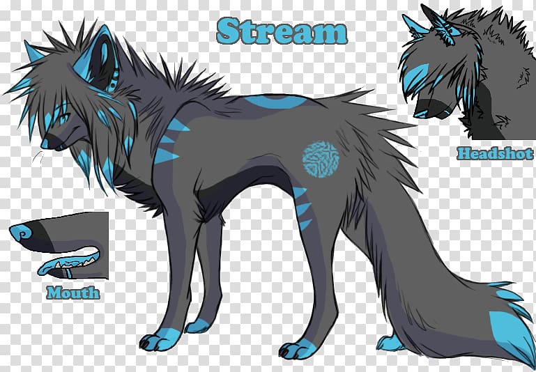 Canidae Wadera Dog, black and blue wolf transparent background PNG clipart