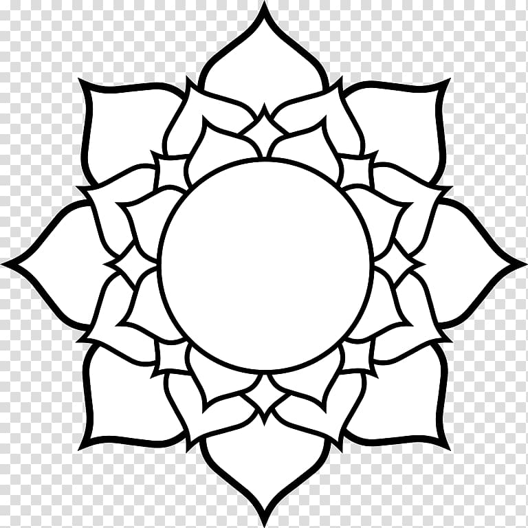 Mandala Coloring book , flowers line drawing transparent background PNG clipart