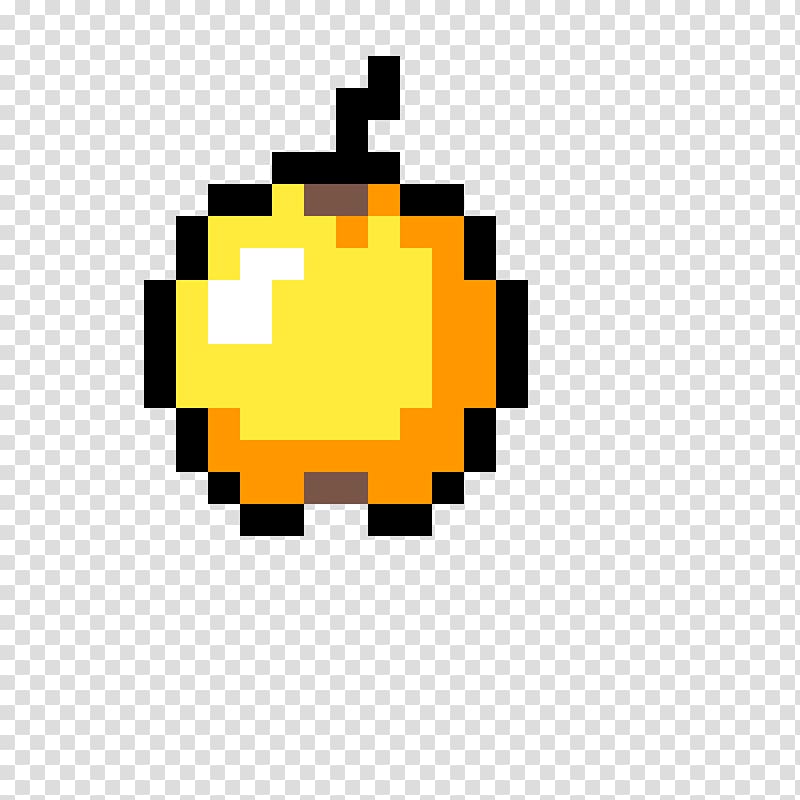 Minecraft Golden apple Pixel art Item Video Games, minecraft heart transparent background PNG clipart