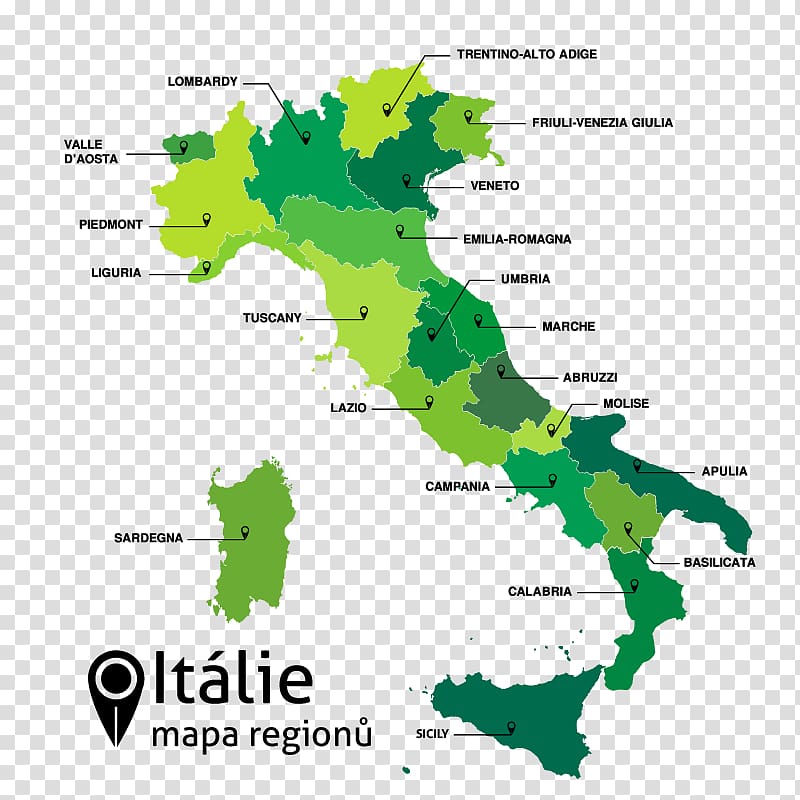 Regions of Italy Map International airport , map transparent background PNG clipart