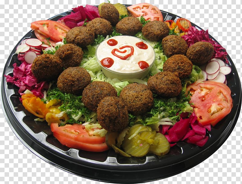 Falafel Lebanese cuisine Take-out Mediterranean cuisine Hummus, bed transparent background PNG clipart