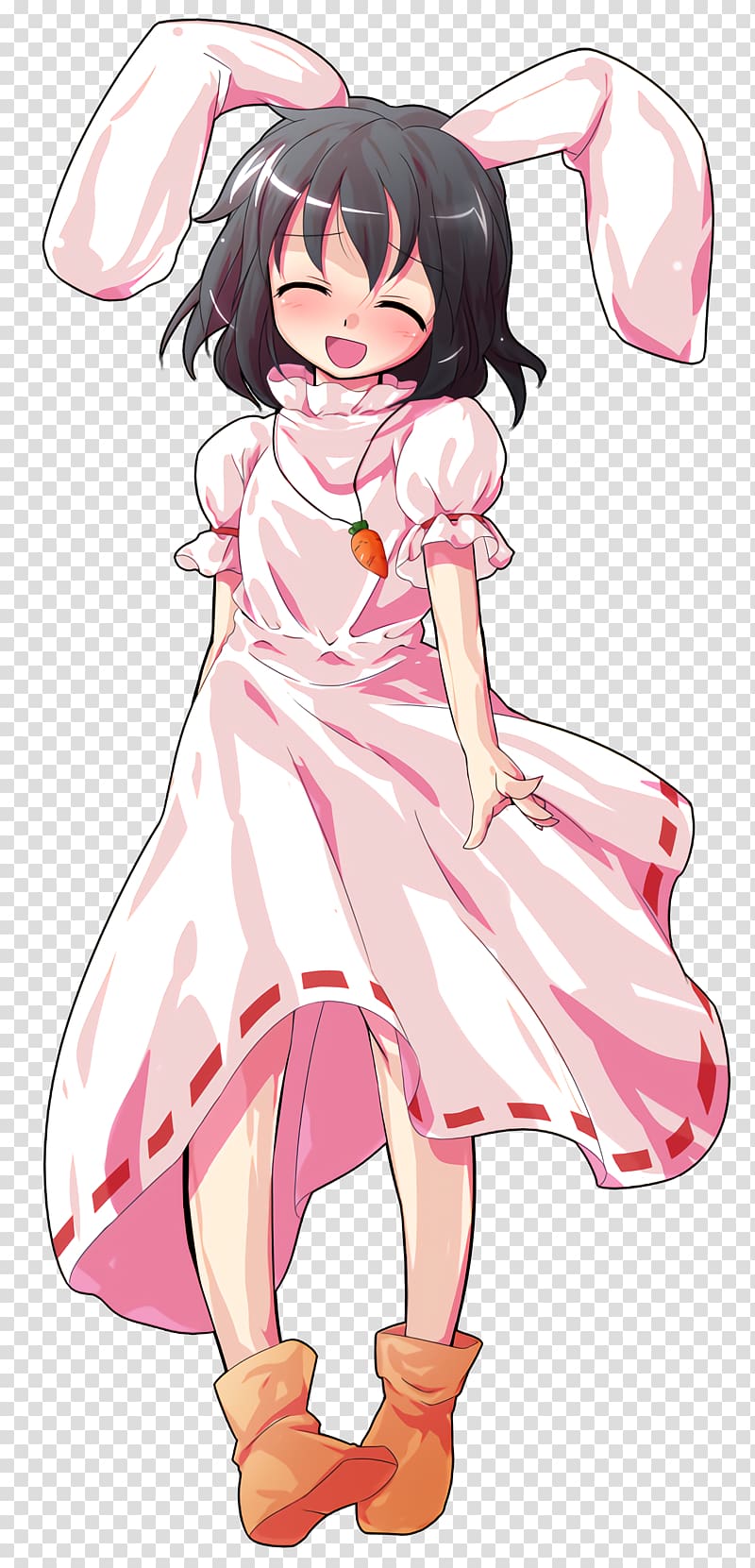 Touhou Project Tewi Inaba Team Shanghai Alice Cirno Manga, bunny ears transparent background PNG clipart