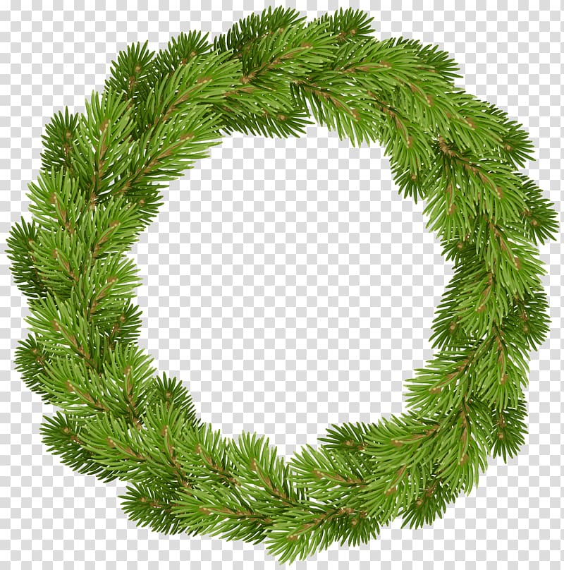 Christmas , Christmas Pine Wreath transparent background PNG clipart