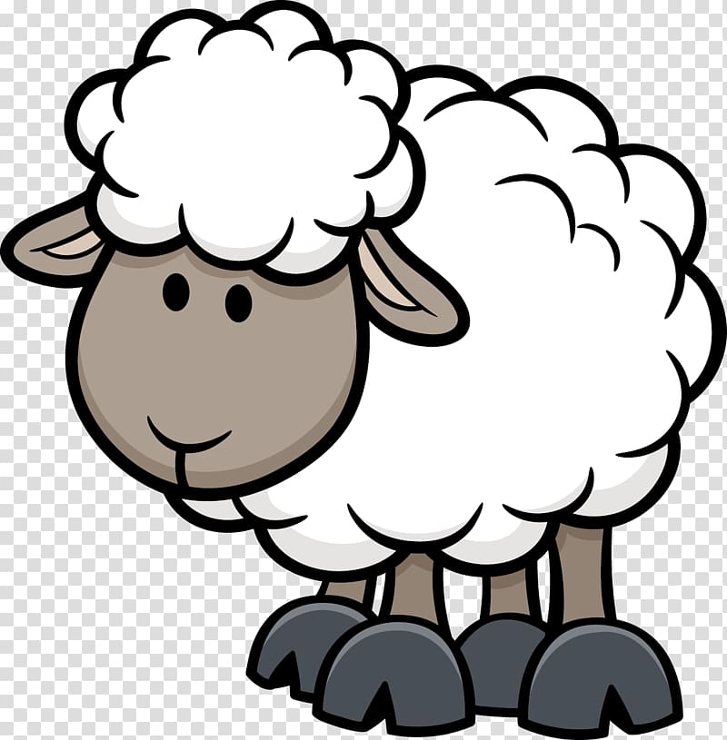 Sheep Cartoon Illustration Cartoon Animals White Sheep