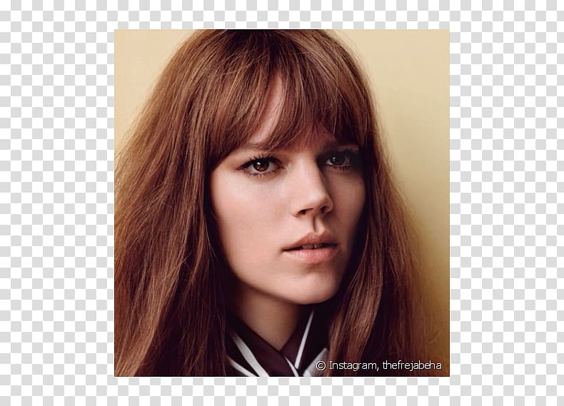 Freja Beha Erichsen Bangs Vogue Long hair, hair transparent background PNG clipart