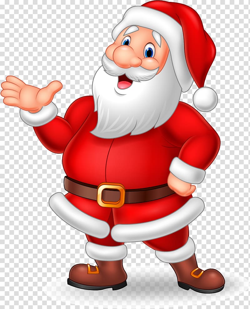 Santa Claus Cartoon Illustration, Santa Claus Creative transparent background PNG clipart