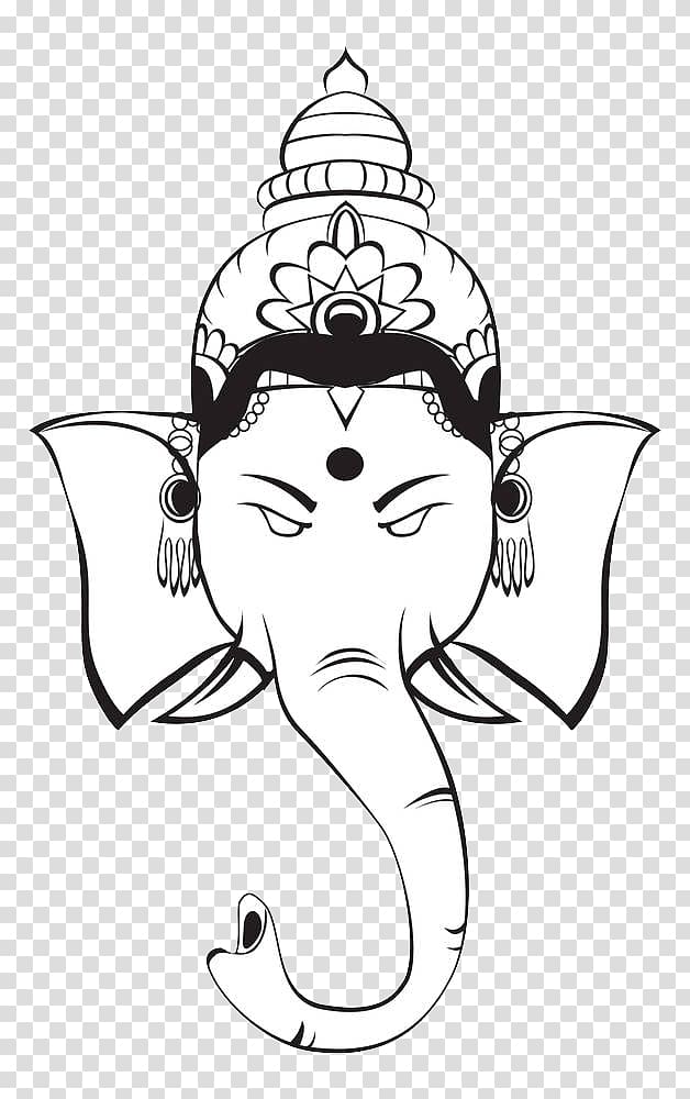 Lord ganesh puja chaturthi sign Royalty Free Vector Image