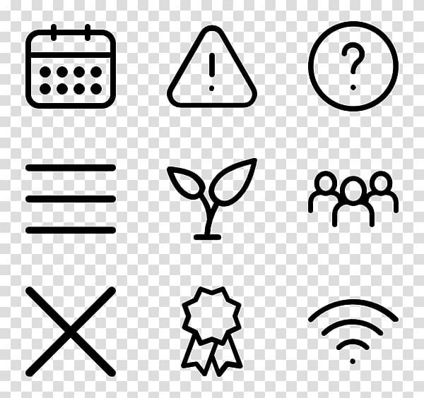 Car Computer Icons, thin transparent background PNG clipart